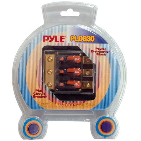 Pyle Triple 40 Amp In-Line Circuit Breaker PLDS30